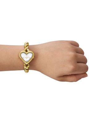 Monroe Twist Gold Tone Stainless Steel Bracelet Watch, 30mm