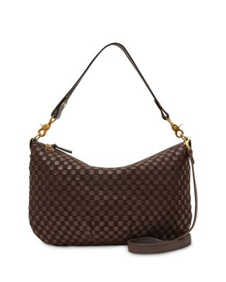 Clare V. - Moyen Messenger Bag - Nappa & Suede Woven Checker