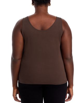 Stretch Silk Jersey Scoop Neck Tank