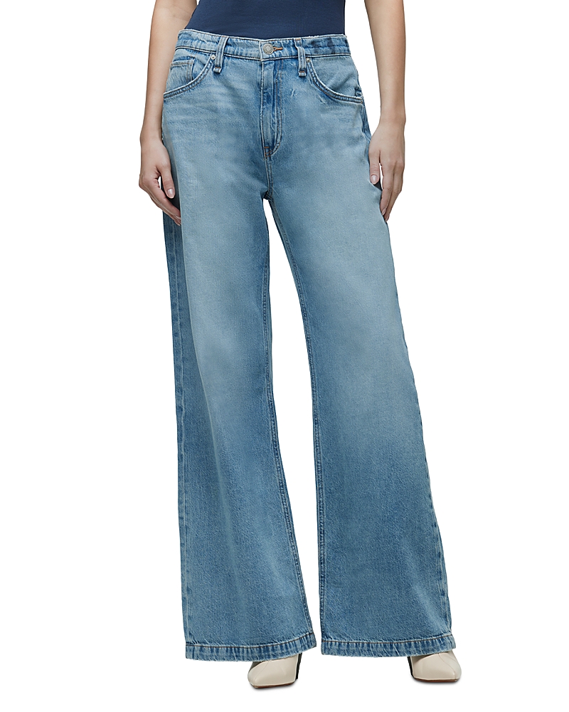 Hudson Jeans Jodie High Waist Super Wide Leg Jeans In Aspen