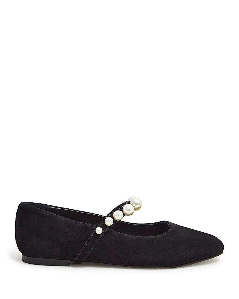 Hobbs London Women's Chrissy Mary Jane Ballerina Flats In Black Pearl