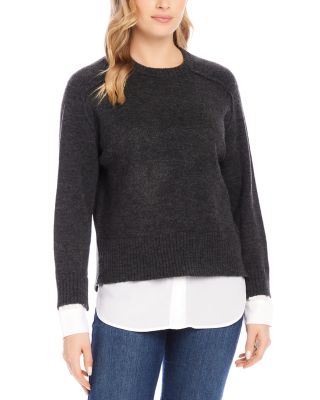 Karen Kane - Layered Crewneck Sweater