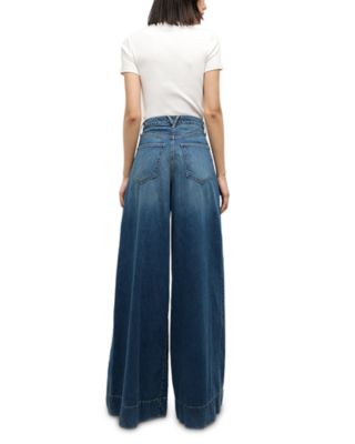 Haizley High Rise Wide Leg Jeans in Bandit