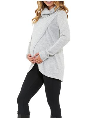 Cowl Neck Nursing Knit Top