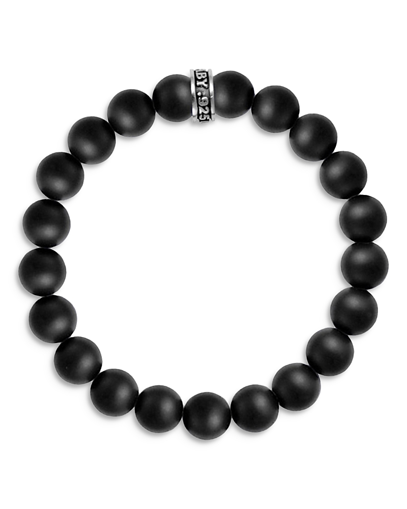 KING BABY STUDIO BLACK ONYX BEADED BRACELET