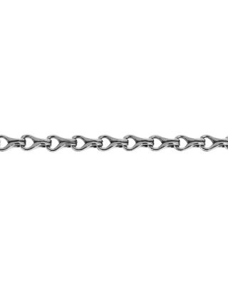 Sterling Silver Small Twisted Eight Link Bracelet