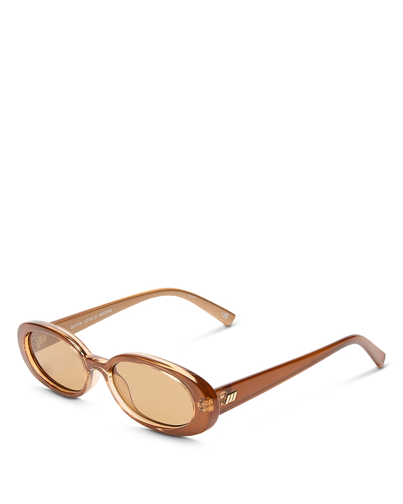 Le Specs Outta Love Oval Sunglasses, 51mm · OS