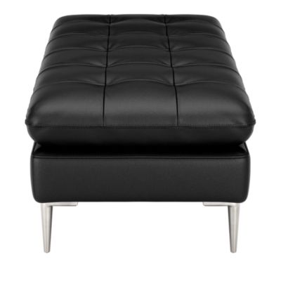 Corsica Leather Cocktail Ottoman