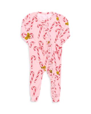 Pink Chicken - Girls' Ruffled Printed Coverall - Baby