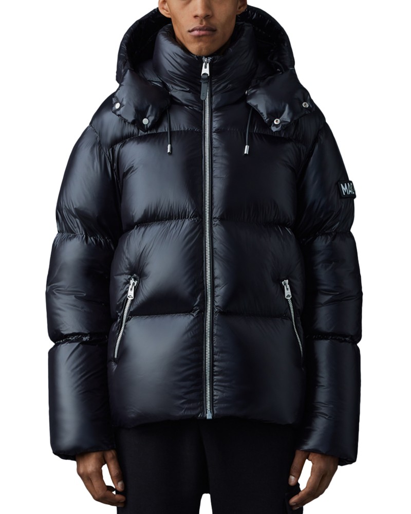 Mackage Kent Hooded Puffer Jacket in Black