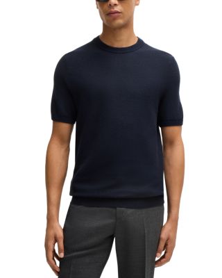 BOSS - Tantino Cotton Blend Textured Knit Tee