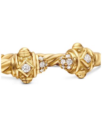 Renaissance Ring in 18K Yellow Gold with Diamonds