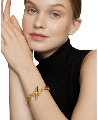 Lexington Chain Bracelet in 18K Yellow Gold with Diamonds