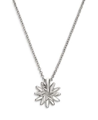 Petite Starburst Pendant Necklace with Diamonds, 18"