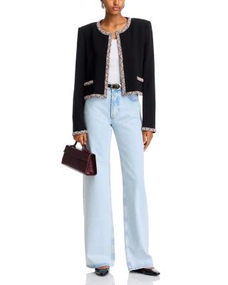 Sunburst Stacked Collarless Jacket