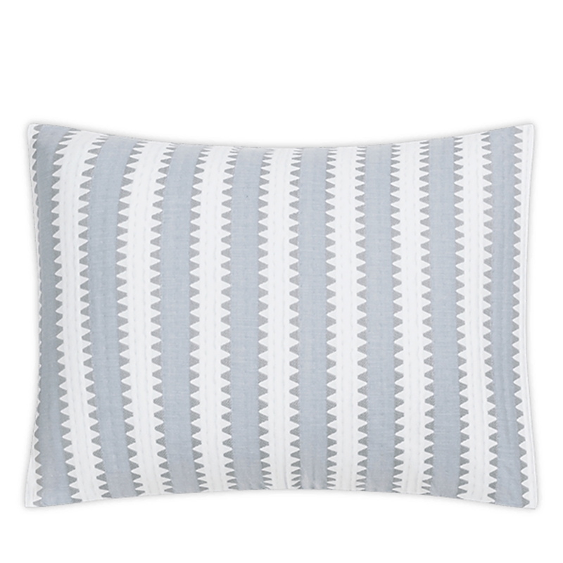 Matouk Apollo Stripe Matelasse Boudoir Sham In Dove