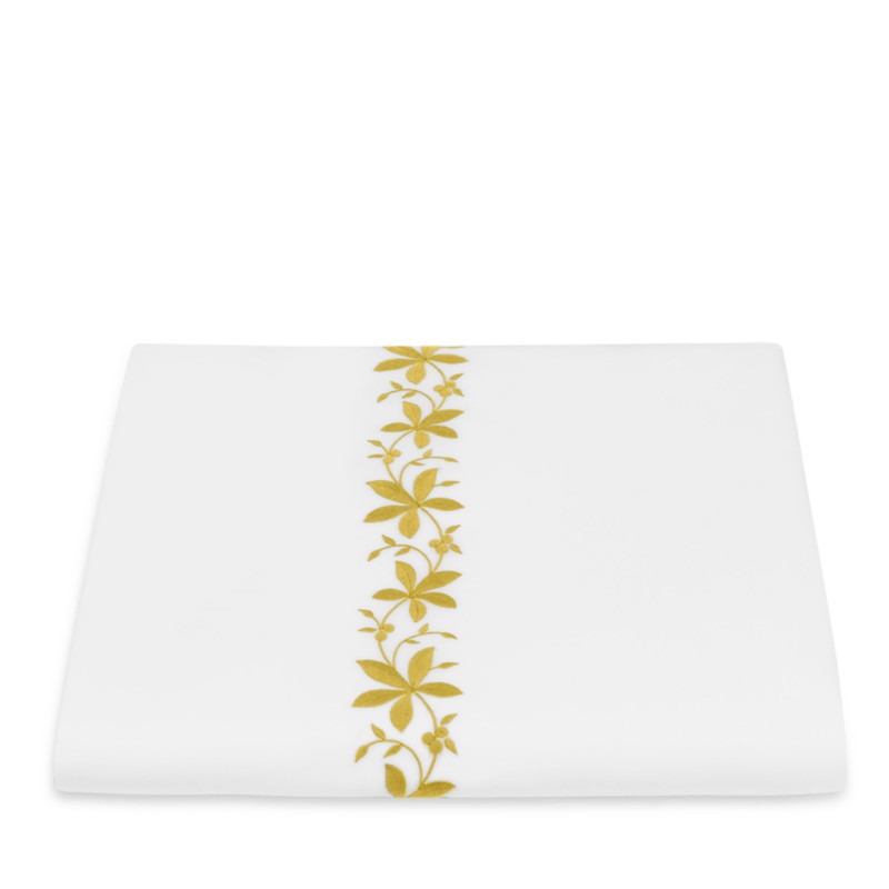 Matouk Callista Duvet Cover, King in Lemon