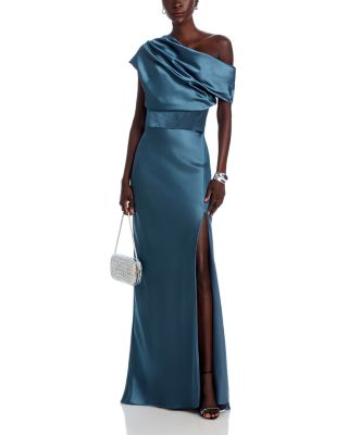 Asymmetric Draped Gown