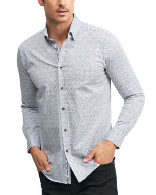 Robert Graham - Dorsey Cotton Stretch Printed Tailored Fit Button Down Shirt