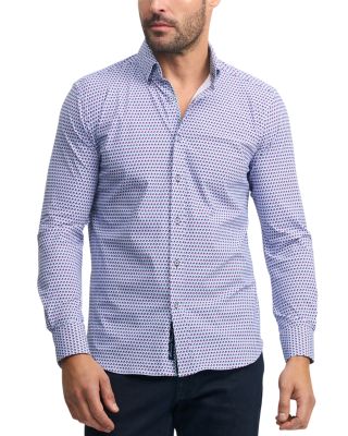 Robert Graham - Marion Cotton Stretch Printed Tailored Fit Button Down Shirt