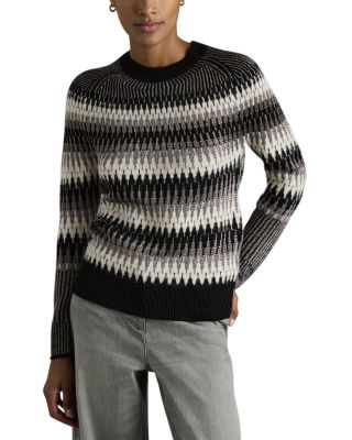 REISS - Belle Crewneck Fair Isle Sweater