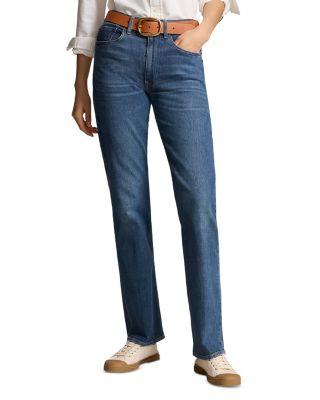 Ralph Lauren - High Rise Straight Jeans in indigo Blue