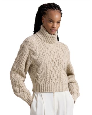 Ralph Lauren - Aran Knit Merino Wool Turtleneck