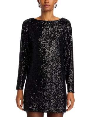 long sleeve sequin dress