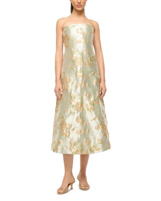 STAUD - Kennedy Metallic Midi Dress