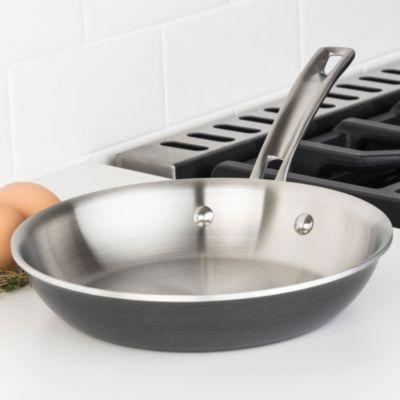 Hard Anodized 10 Pc Cookware Set with Stainless Steel Interior