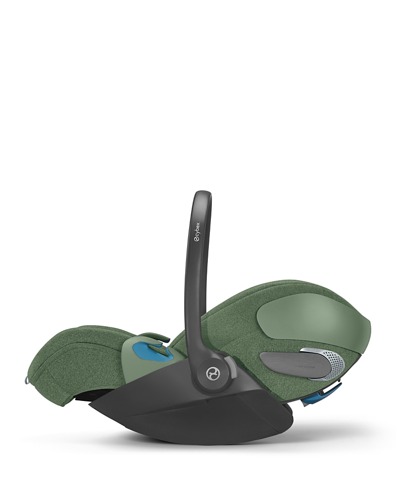 Cybex Cloud T Comfort Extend Infant Car Seat With Sensorsafe - Sepia Black In Leaf Green