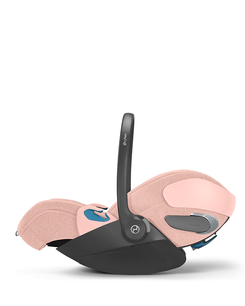 Cybex Cloud T Comfort Extend Infant Car Seat With Sensorsafe - Sepia Black In Peach Pink
