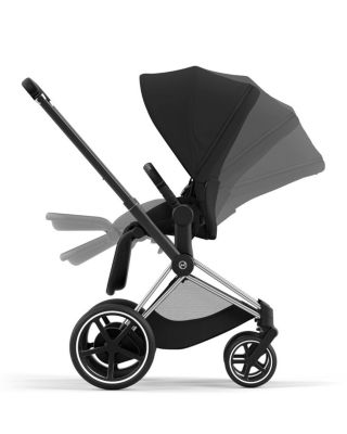 e-PRIAM 2 Stroller in Chrome with Black Handles