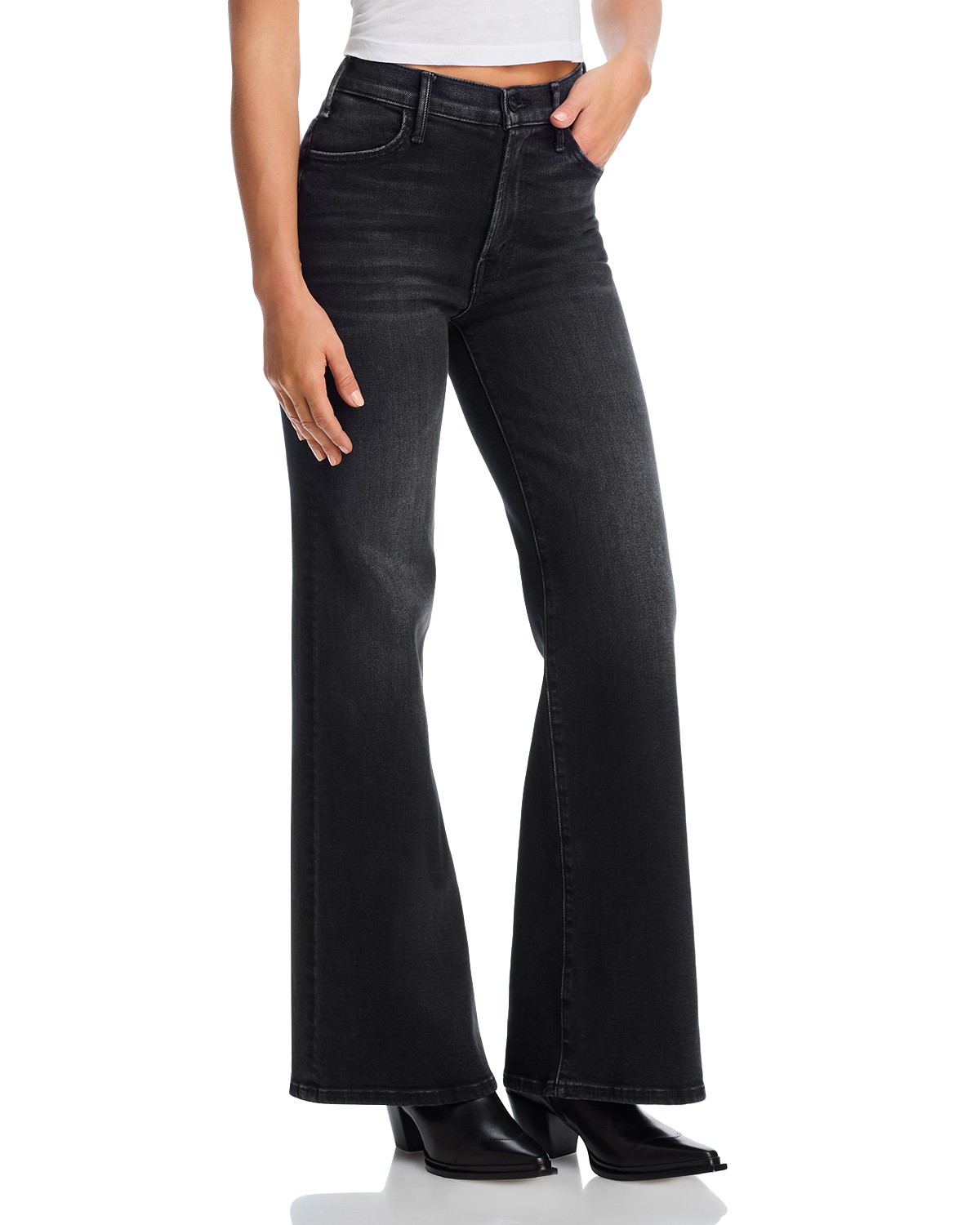 Lil' Hustler Roller Sneak High Rise Jeans in Not Today Satan