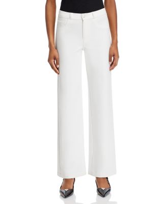 Clayton Mid Rise Wide Leg Jeans in Black