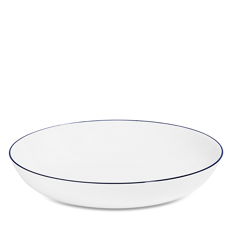 Richard Brendon Line Medium Coupe Bowl In Blue / White
