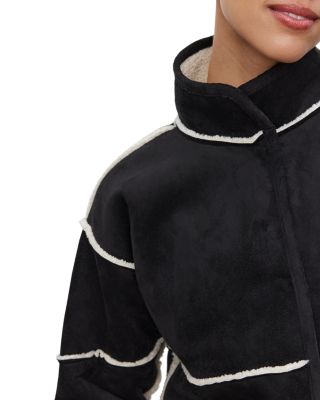 Kelly Reversible Faux Shearling Cropped Jacket