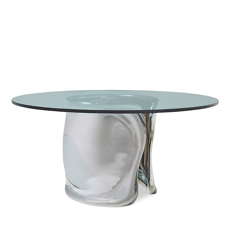Bernhardt Agnas Dining Table In Silver