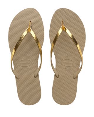 Women's You Metallic Slim Flip-Flops