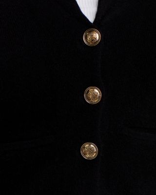 100% Cashmere Novelty Button Blazer - Exclusive