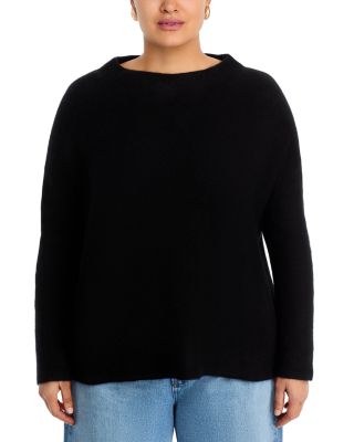 Mock Neck Brushed 100% Cashmere Sweater - Exclusive