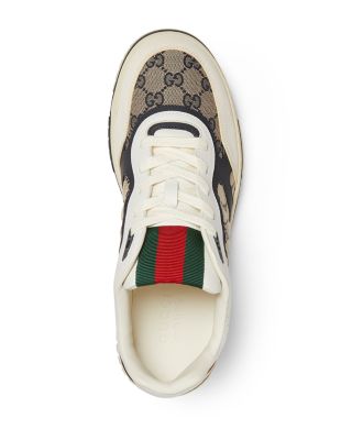 Men's Re-Web Low Top Canvas and Leather Sneakers
