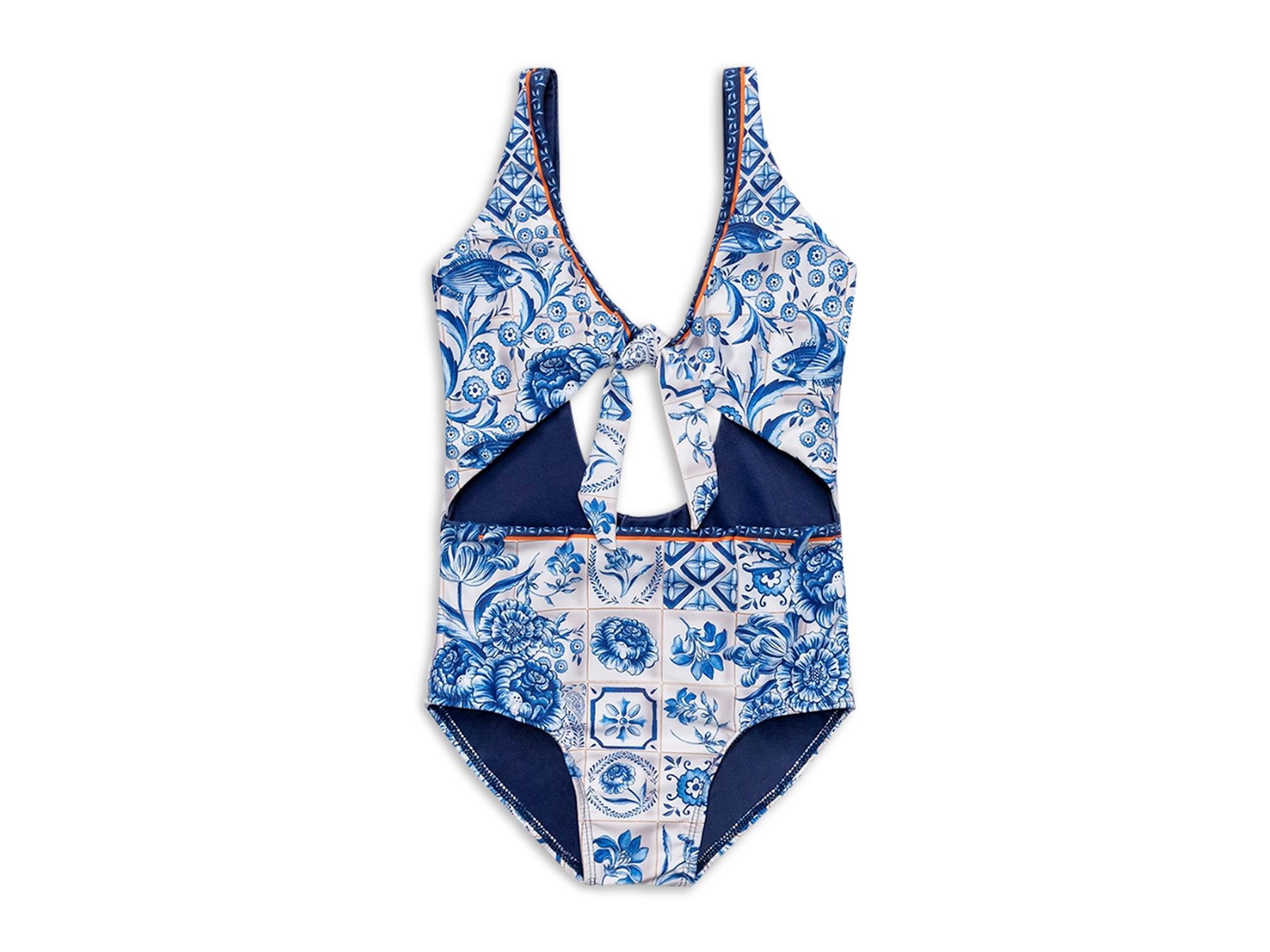 Girls' Iliana Azure Tie 1 Piece Swimsuit - Little Kid, Big Kid - Image 1