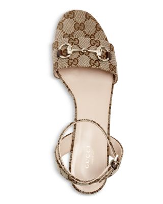 Women's Horsebit Platform Wedge Sandals