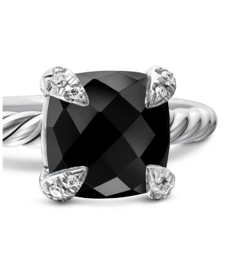 Ch&acirc;telaine&reg; Ring with Black Onyx and Diamonds