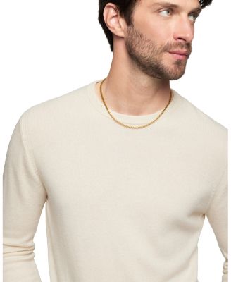 Men's 18K Yellow Gold Medium Box Chain Necklace 18"-26", 3.4mm