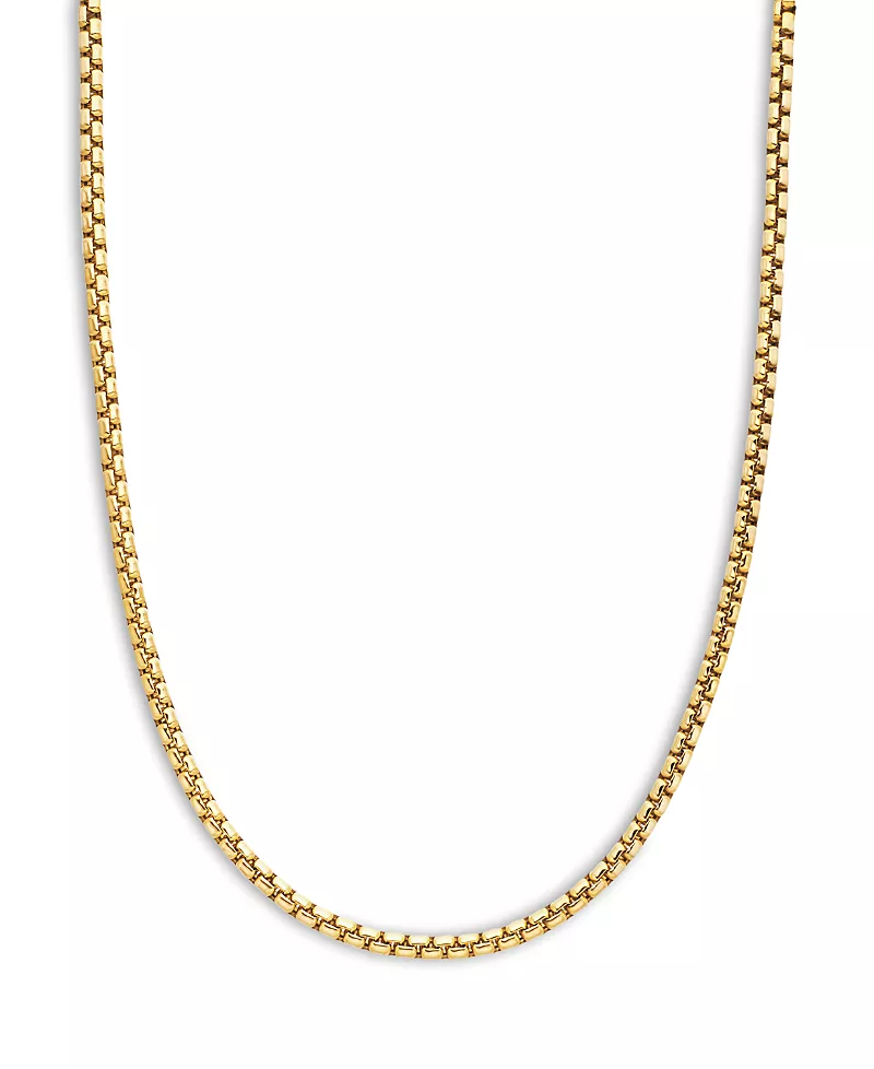 David Yurman 18K Yellow Gold Medium Box Chain Necklace, 24