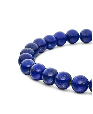 Men's Spiritual Beads Bracelet with Lapis Lazuli, 8mm