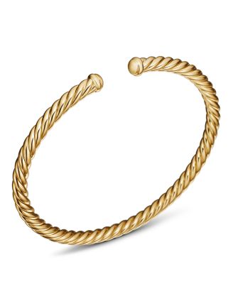 Precious Cable Cablespira Bracelet in Gold, 4mm