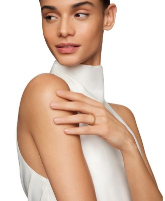 18K Yellow Gold DY Unity Cable Band Ring